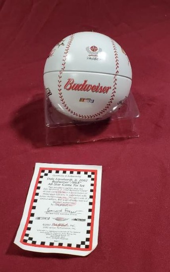 Dale Earnhardt Jr. 2002 Budweiser MLB All-Star Game Tin Set w/ COA