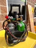 Victor Portable Cutting Torch Outfit w/ Small Acetylene and Oxygen Tanks, Torch, Hoses, Gauges,