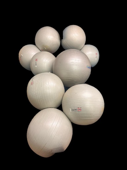 (9) VersaBall Power Systems Exercise Balls, Burst Resistant Quality