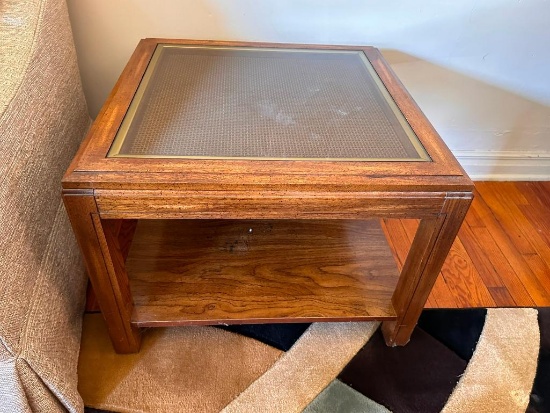 Glass Top Coffee Table, 28in