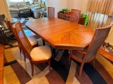 Dining Room Table w/ Six Chairs (1 Chair Needs Some Regluing)