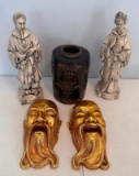 Asian Art, Figurines, Vases and Faces