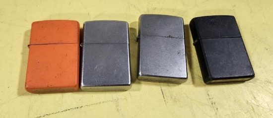 Four ZIPPO Lighters