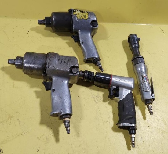 Pneumatic Tools (Air Drive) 2 Impacts, Drill and Ratchet