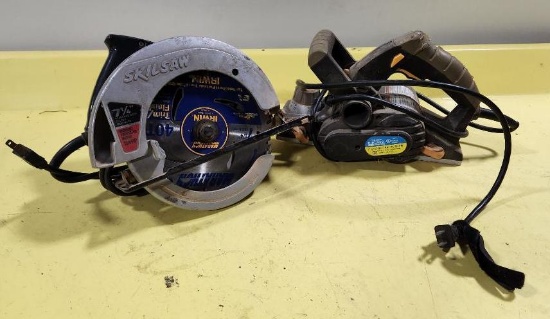 SkilSaw Circular Saw and Chicago Power Planer