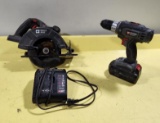 Porter-Cable Cordless Circular Saw and Drill/Driver w/ Battery & Charger