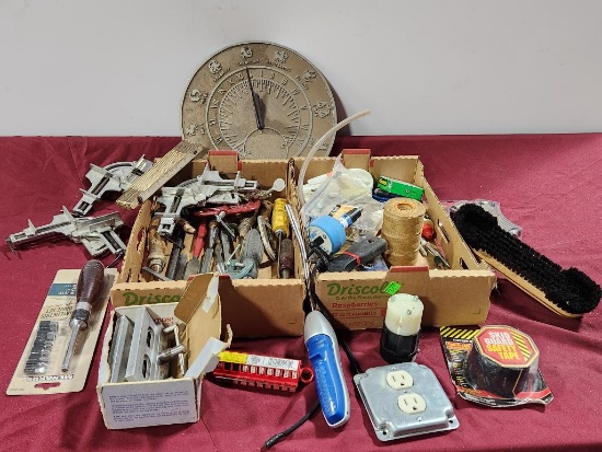 Large Group of Vintage and Modern Hand Tools and Hardware, See Images for Detail