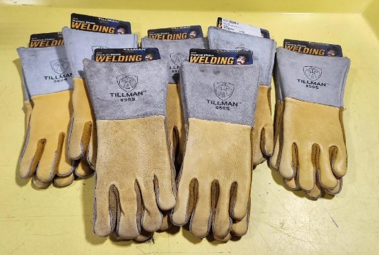 7 Pair Tillman No. 850S Welding Gloves, Gold Elk S, tilglo 850s
