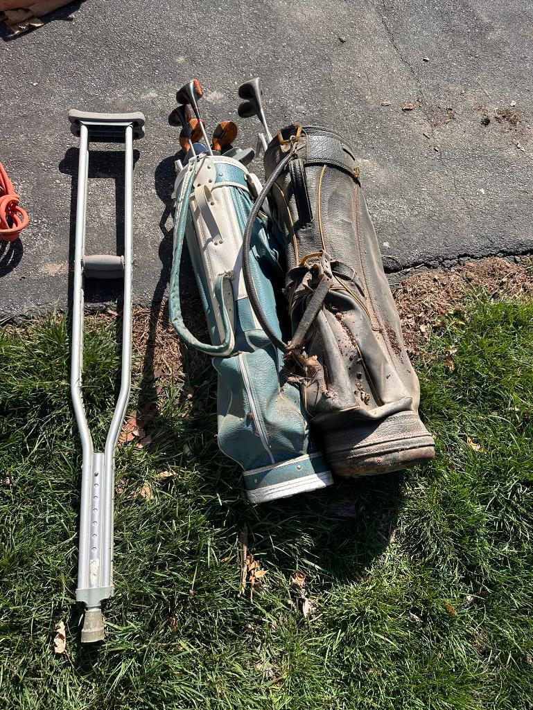 Vintage Golf Clubs and Crutches Proxibid