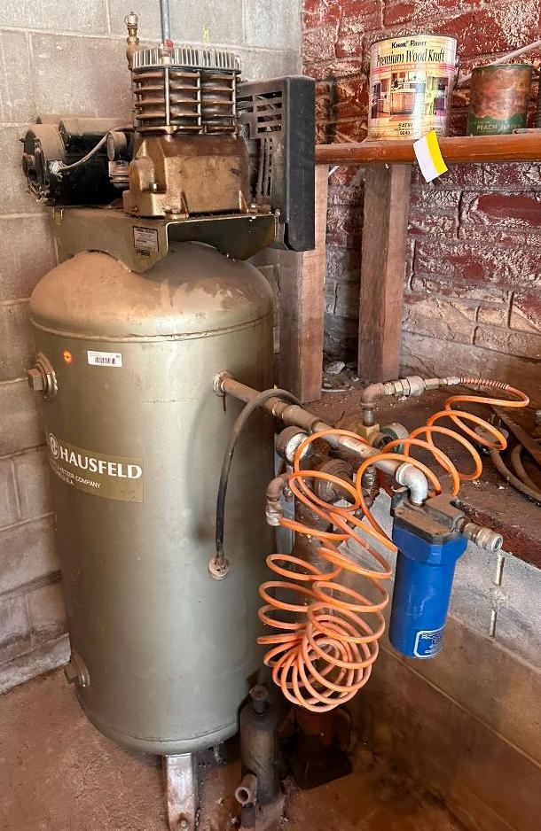 HD Vertical Air Compressor, Campbell Hausfeld, | Proxibid