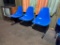3-Seat, Steel Framed Lobby Seats w/ Molded Plastic Chair Seats