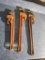 Three Pipe Wrenches