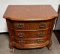 Vintage 3-Drawer Chest of Drawers, Curved Front, Solid Wood, Dovetail Drawers 20in x 30in x 28in H