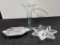 Elegant Serving Pieces and Trumpet Style Vase