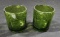 Green Glass Tumblers