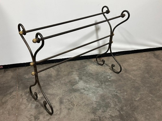 Iron Quilt or Blanket Rack