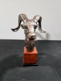 Ram Wildlife Sculpture, 16-1/2in H