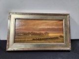 Rare Framed Oil Painting on Panel by Raymond Knaub 