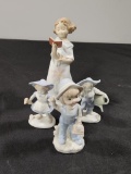Hand-Painted Ceramic Figurines, Enesco and NAO Daisa Spain