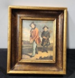 Framed Victorian Era Golf Print