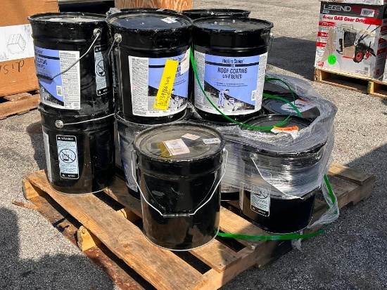 Pallet of 16, 4.75 Gal. Roofers Choice 66 Roof Coating Un-Fibered
