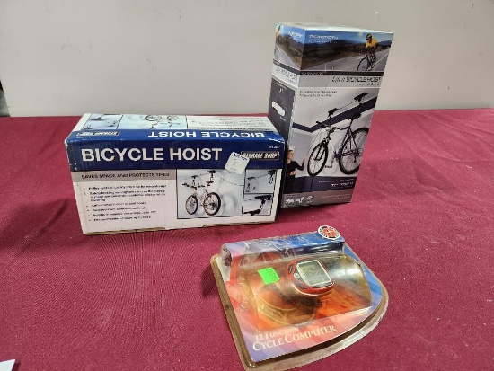 2 New Bicycle Lifts, 12-Cycle Bicycle Computer