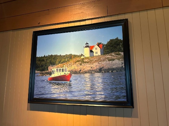 Nautical Art Framed Print, 37in x 48in