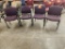 Lot of 4, Lobby Arm Chairs, Padded Seat and Back, All for One Bid