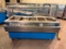 Delfield Shelleyglas NSF Custom KH-5-NU Heated Serving Counter, 5-Pan Buffet Warmer, Mobile
