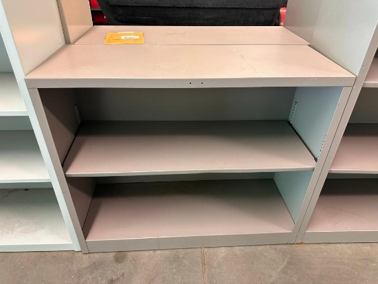 Two Metal Bookshelves