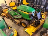 John Deere Riding Lawn Tractor, Likely Model 325, w/ Snow Plow Blade