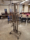 Mobile Folding Metal Coat Rack 72in by Veep