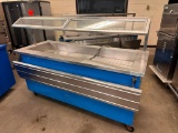 Delfield Shelleyglas NSF Custom KCI-74-NU Ice Pan Serving Counter, Mobile Salad Bar