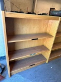 Wood, Doubled Sided Bookshelf, 72in x 42in x 19in