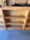 Wood, Doubled Sided Bookshelf, 72in x 42in x 19in