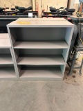 Two Metal Bookshelves