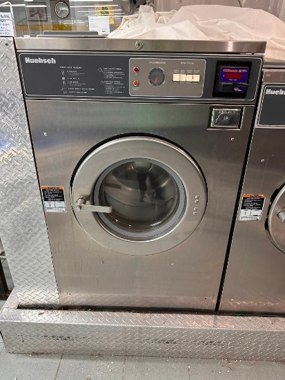Huebsch Commercial 27lb Front Load Washer, ESD CyberWash Strip, Model: SC27MD2OU404520, 3ph, 208v