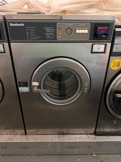 Huebsch Commercial 27lb Front Load Washer, ESD CyberWash Strip, Model: SC27MD2OU40420, 3ph, 208v