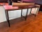 Solid Wood Community Table, Mobile Base, 8ft 4in (100in) x 42in H x 30in D, 6 Mobile Casters, Steel