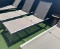 Patio Lounger w/ Adjustable Back Rest, Metal Frame, All-Weather Fabric, Heavy-Duty/Lightweight
