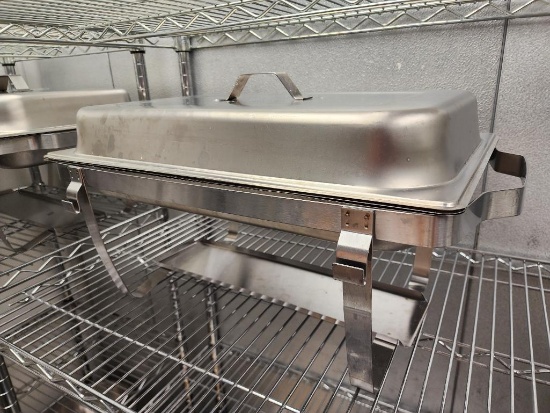 Full-Size Chafer, Chafing Pan Set w/ Cover, Insert, Base Pan and Stand