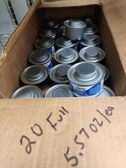 20 Qty. New Unused Chafing Fuel Cans