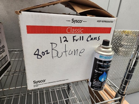 Monogram Butane Fuel, 12 Qty 8oz Cans