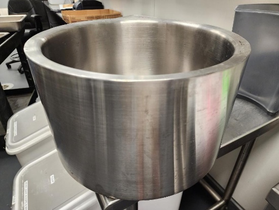 Service Ideas 7 Gallon Brushed Stainless Steel Double Walled Cooling Tub, Beverage Chiller
