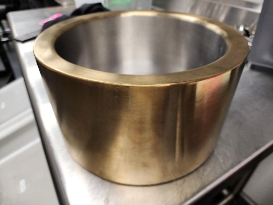 Service Ideas 1.5 Gallon Brushed Stainless Steel Double Walled Cooling Tub, Beverage Chiller