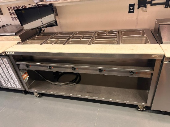 Delfield EHEI74C Electric Hot Food Steam Table w/ 5 Full-Size Wells, 5-Burner, 208v, 1ph