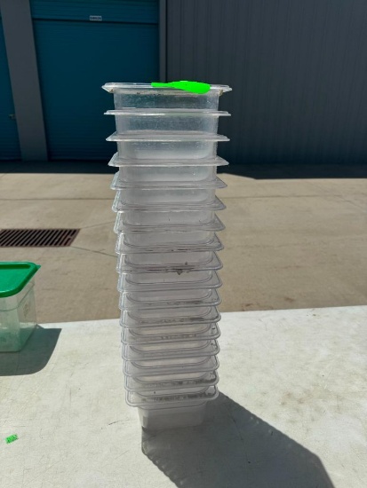 17 Qty, 1/6 Size Cold Food Pans