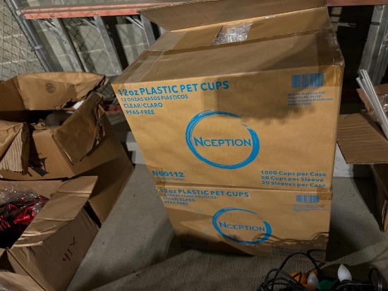 2 Cases, 12oz Plastic Cups, 1,000/Case, 2,000 Total