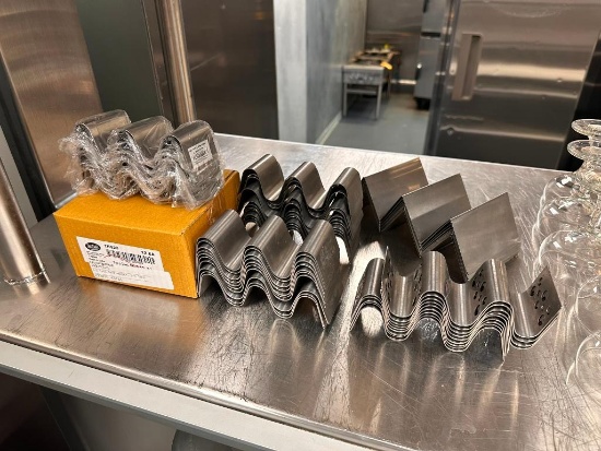 Large Group of Stainless Steel NFS Taco Taxis / Taco Stands