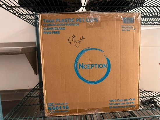 Full Case, 1,000 Cups, Clear 16oz Cups